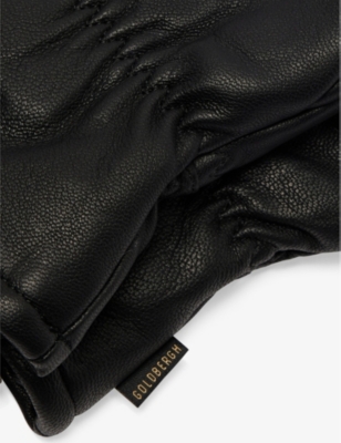 GOLDBERGH: Freeze embossed-branding leather gloves