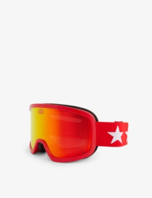 Goldbergh Womens Goodlooker Polycarbonate Ski Googles 4460 Flam In 4460 Flame