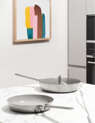 Alessi La Cintura Di Orione Stainless Steel Frying Pan In Silver