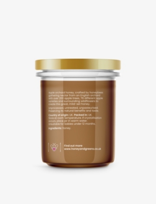 HONEY & GREENS: Honey & Greens British apple orchard honey 240g