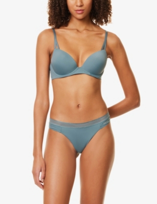 CALVIN KLEIN: Seductive Comfort T-shirt underwired stretch-woven bra