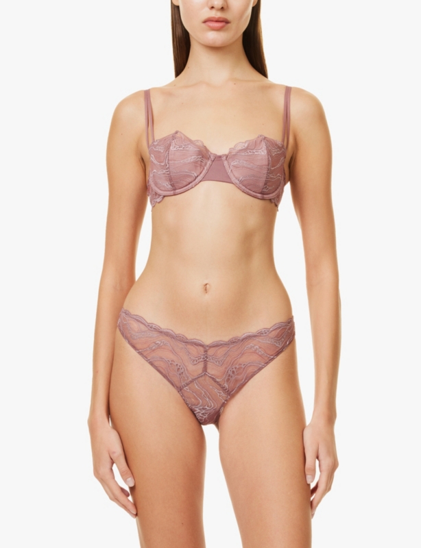 CK Instinct bikini sheer lace briefs