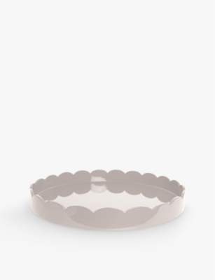 ADDISON ROSS LONDON: Scallop lacquered tray 50cm