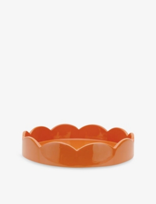 ADDISON ROSS LONDON: Scallop lacquered tray 21.5cm