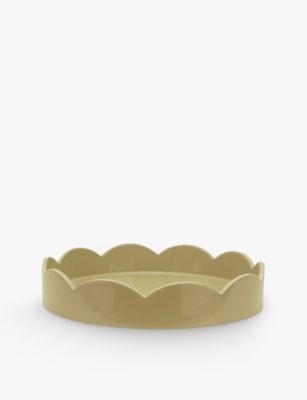 ADDISON ROSS LONDON: Scallop lacquered tray 21.5cm