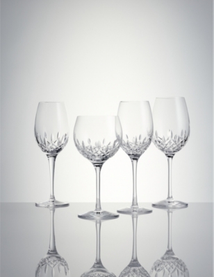 WATERFORD: Lismore Diamond Essence Iced Beverage crystal glasses set of two