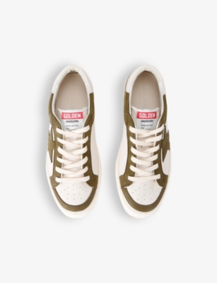 GOLDEN GOOSE: Kids' May logo-embellished low-top trainers