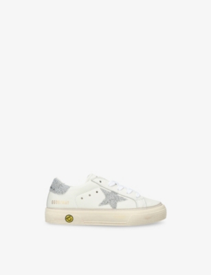 GOLDEN GOOSE: Kids' May Leather Low-Top Trainers