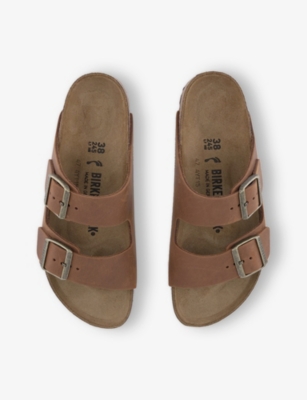 BIRKENSTOCK: Arizona Two-Strap Faux-Leather Sandals