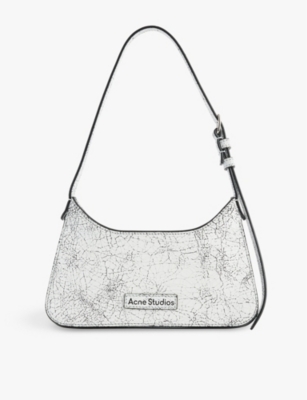 Acne Studios Women's White Platt Micro Leather Shoulder Bag