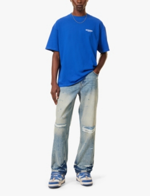 REPRESENT: Owners Club brand-print relaxed-fit cotton-jersey T-shirt