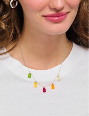 Thomas Sabo Womens  X Haribo Goldbear-charm Sterling-silver And Glass Necklace In 925 Silver & Glass