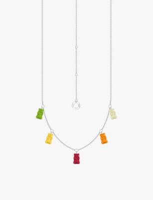 Thomas Sabo Womens  X Haribo Goldbear-charm Sterling-silver And Glass Necklace In 925 Silver & Glass