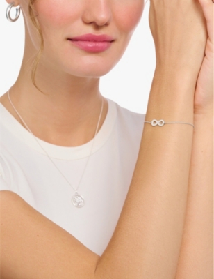 Thomas Sabo Womens 925 Sterling Silver Infinity Sterling-silver Bracelet In 925 Sterling Silver