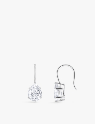 Thomas Sabo Womens  Drop-shaped Sterling-silver And Zirconia Drop Earrings In Gold-plated & Cz
