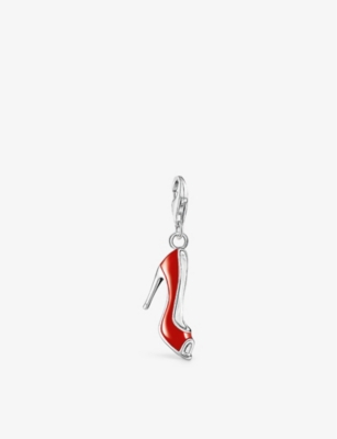Thomas Sabo Womens  Charm Club Red High Heel Sterling-silver And Enamel Charm In Silver & Enamel