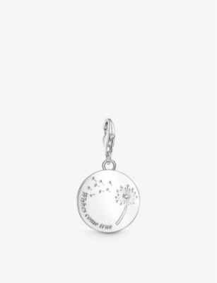 THOMAS SABO: Dandelion Wishes Come True sterling-silver and cubic zirconia pendant charm