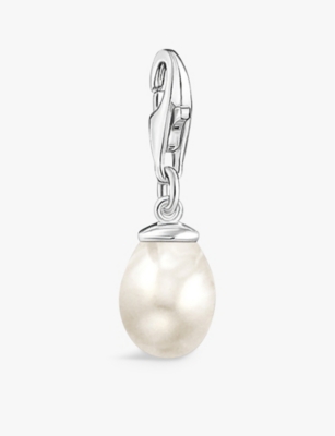 Thomas Sabo Womens Silver 925 Sterling-silver And Freshwater-pearl Charm In Silver