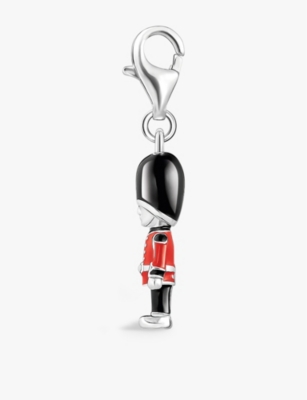 Thomas Sabo Womens  Royal Guard 925 Sterling-silver And Resin Pendant Charm In Silver & Enamel