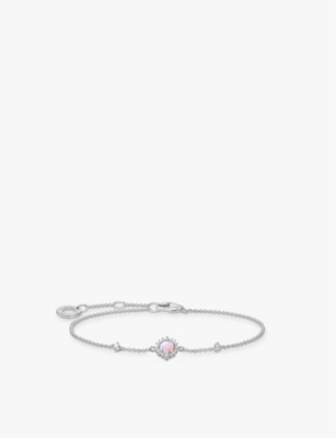 Thomas Sabo Womens  Opa 925 Sterling-silver And Zirconia Chain Bracelet In 925 Silver & Cz