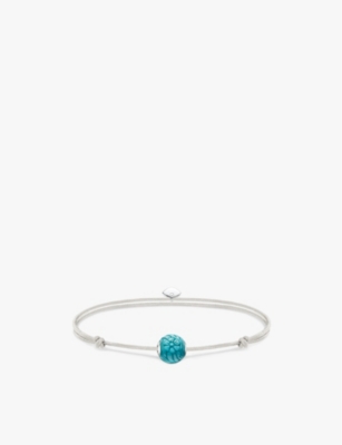 Thomas Sabo Womens  Karma Secret 925 Sterling-silver And Howlite Beaded Bracelet In Textile & Howlite