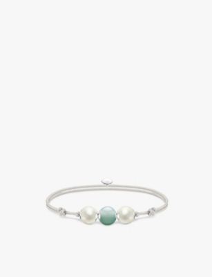 THOMAS SABO: Karma Secret 925 sterling-silver and aventurine rope bracelet