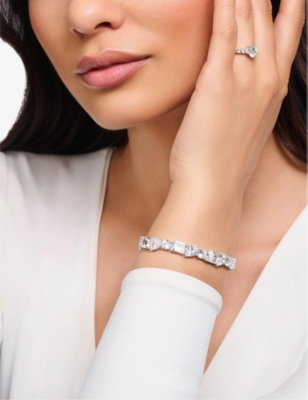 Thomas Sabo Womens  Sterling-silver And Zirconia Tennis Bracelet In 925 Silver & Cz