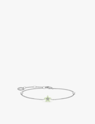 Thomas Sabo Womens  Star-embellished 925 Sterling-silver And Cubic Zirconia Charm Bracelet In 925 Silver & Cz