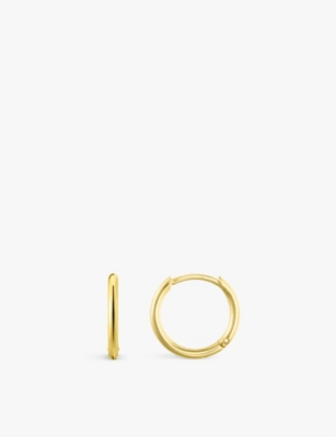 Thomas Sabo Womens Gold-plated Silver Minimal 18ct Yellow Sterling-silver Hoop Earrings In Gold-plated Silver