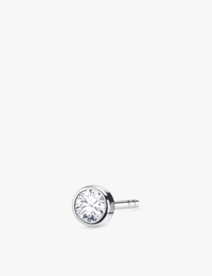 Thomas Sabo Womens  Round Sterling-silver And Zirconia Stud Earring In 925 Silver & Cz