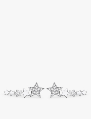 THOMAS SABO: Stars 925 sterling-silver and zirconia ear climbers