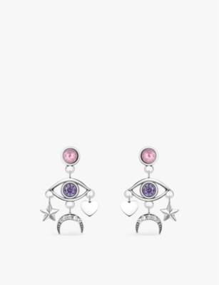 THOMAS SABO: Cosmic Talismans 925 sterling-silver and zirconia drop earrings