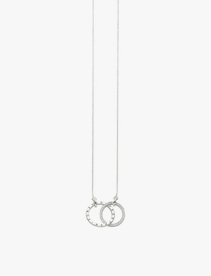 THOMAS SABO WOMENS 925 SILVER & CZ TOGETHER FOREVER STERLING-SILVER AND ZIRCONIA PENDANT NECKLACE 