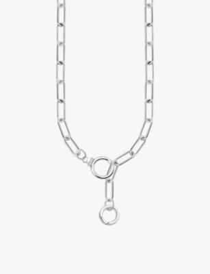 THOMAS SABO: Link sterling-silver and zirconia chain necklace