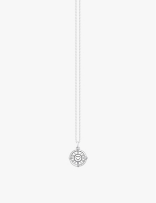 THOMAS SABO WOMENS SILVER & ENAMEL COSMIC AMULET STERLING-SILVER, ZIRCONIA AND ENAMEL PENDANT NECKLACE 