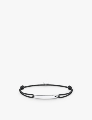 THOMAS SABO WOMENS TEXTILE & SILVER LITTLE SECRET STERLING-SILVER AND NYLON FRIENDSHIP BRACELET 