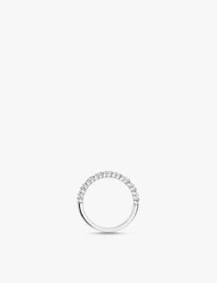 Thomas Sabo Womens  Crossover Dots Sterling-silver And Zirconia Ring In 925 Silver & Cz