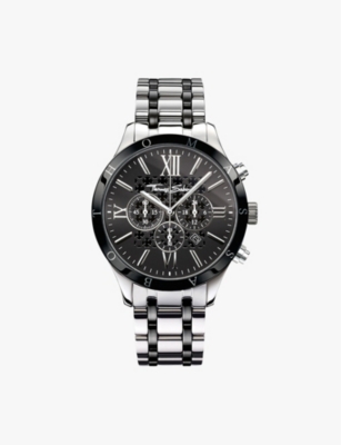 THOMAS SABO: WA0139-222-203 Rebel Urban ceramic and stainless-steel watch