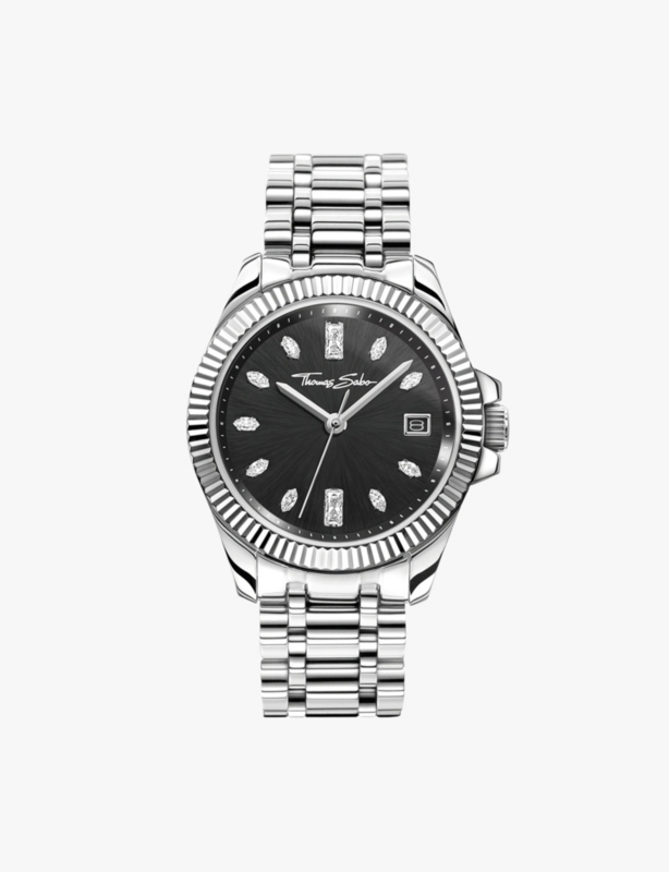 Divine stainless-steel quartz watch