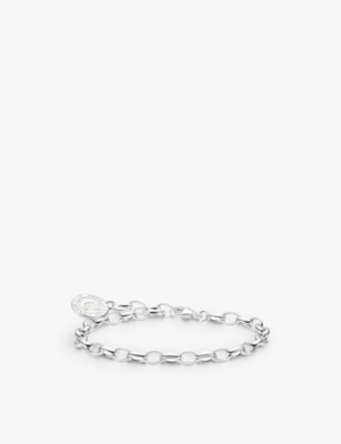 Thomas Sabo Womens 925 Sterling Silver Charmista Sterling-silver Chain Charm Bracelet In 925 Sterling Silver