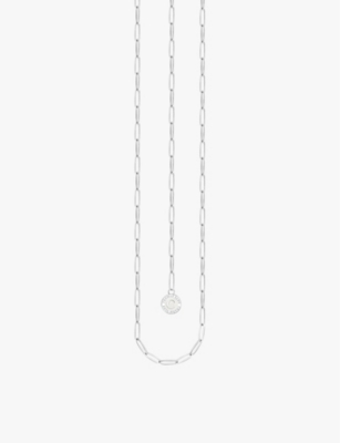 THOMAS SABO: Charmista 925 sterling-silver paperclip-chain charm necklace