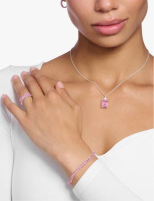 THOMAS SABO: Rivière sterling-silver and zirconia tennis bracelet