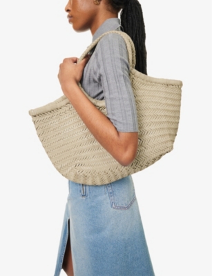 DRAGON DIFFUSION: Nantucket leather tote bag
