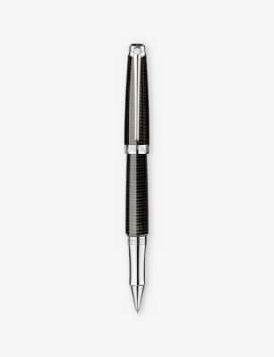 CARAN DACHE: Léman Du Nuit Guilloché brass ballpoint pen