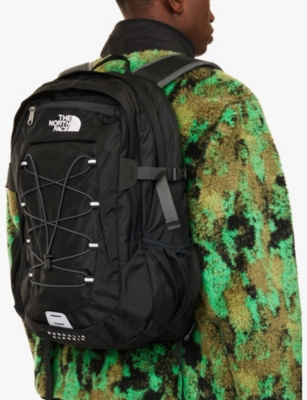 Shop The North Face Mens Tnf Black-asphalt Grey Borealis Classic Brand-embroidery Woven Backpack