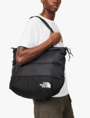 THE NORTH FACE: Nuptse embroidered branding shell tote bag