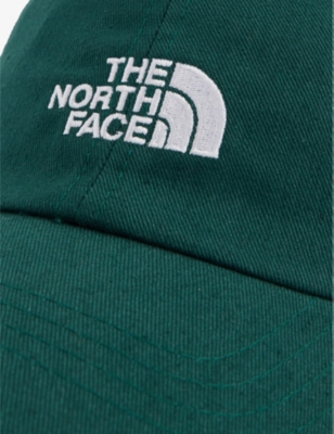 Shop The North Face Mens  Norm Brand-embroidery Cotton-blend Baseball Cap In Hunter Green