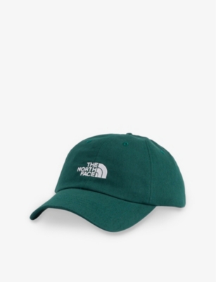 Shop The North Face Mens  Norm Brand-embroidery Cotton-blend Baseball Cap In Hunter Green