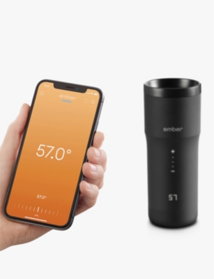 Ember Black Mug²+ Heated Stainless-steel Smart Travel Mug 355ml In Black