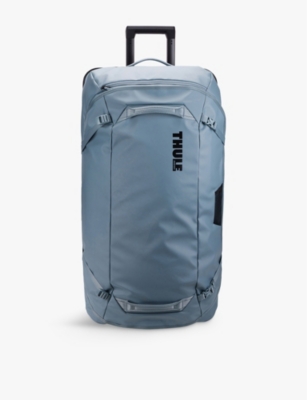 Shop Thule Chasm Recycled-polyester Rolling Duffel Suitcase Pond Gray